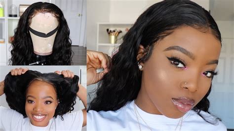 how to put on a glueless lace wig